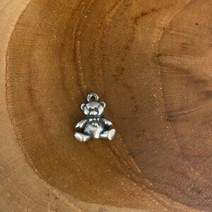 James Avery Teddy Bear Charm, Sterling Silver